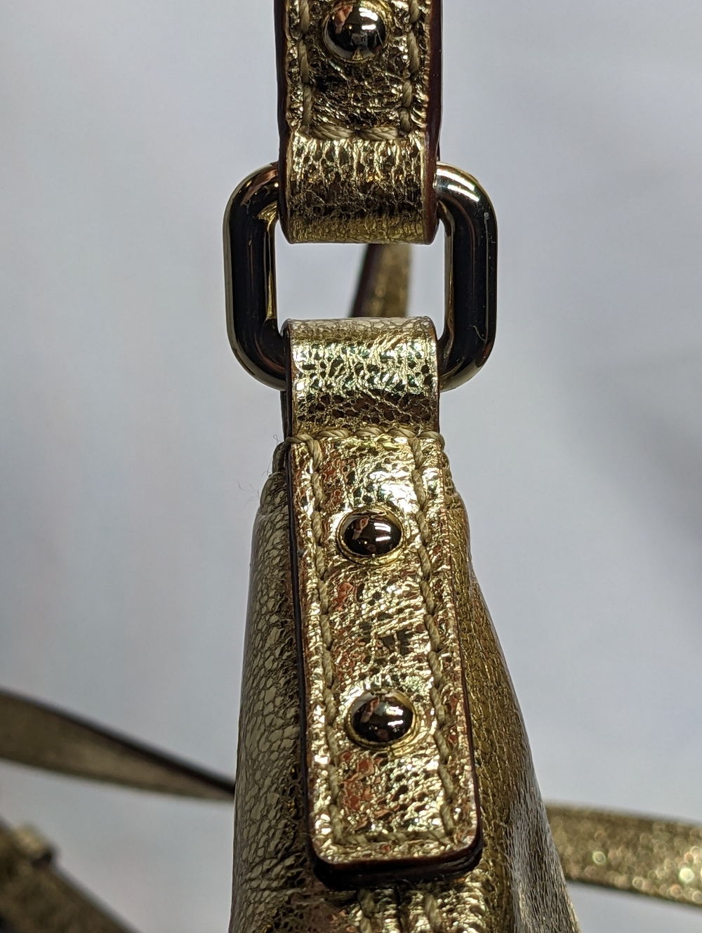 kate spade Flicker Tinley Gold Patent Leather Crossbody, Suite Spot Lining - Picture 10 of 16